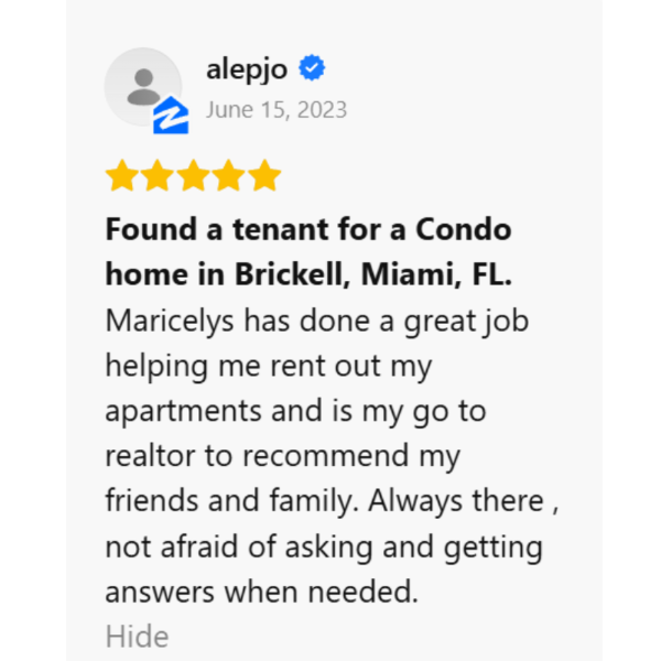 Maricely Alfaro | Reviews