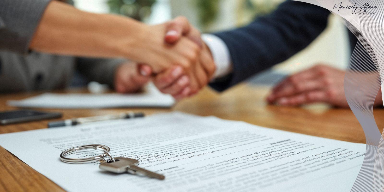 A legal wax seal on a property deed next to a magnifying glass, symbolizing the protection and verification of title insurance.